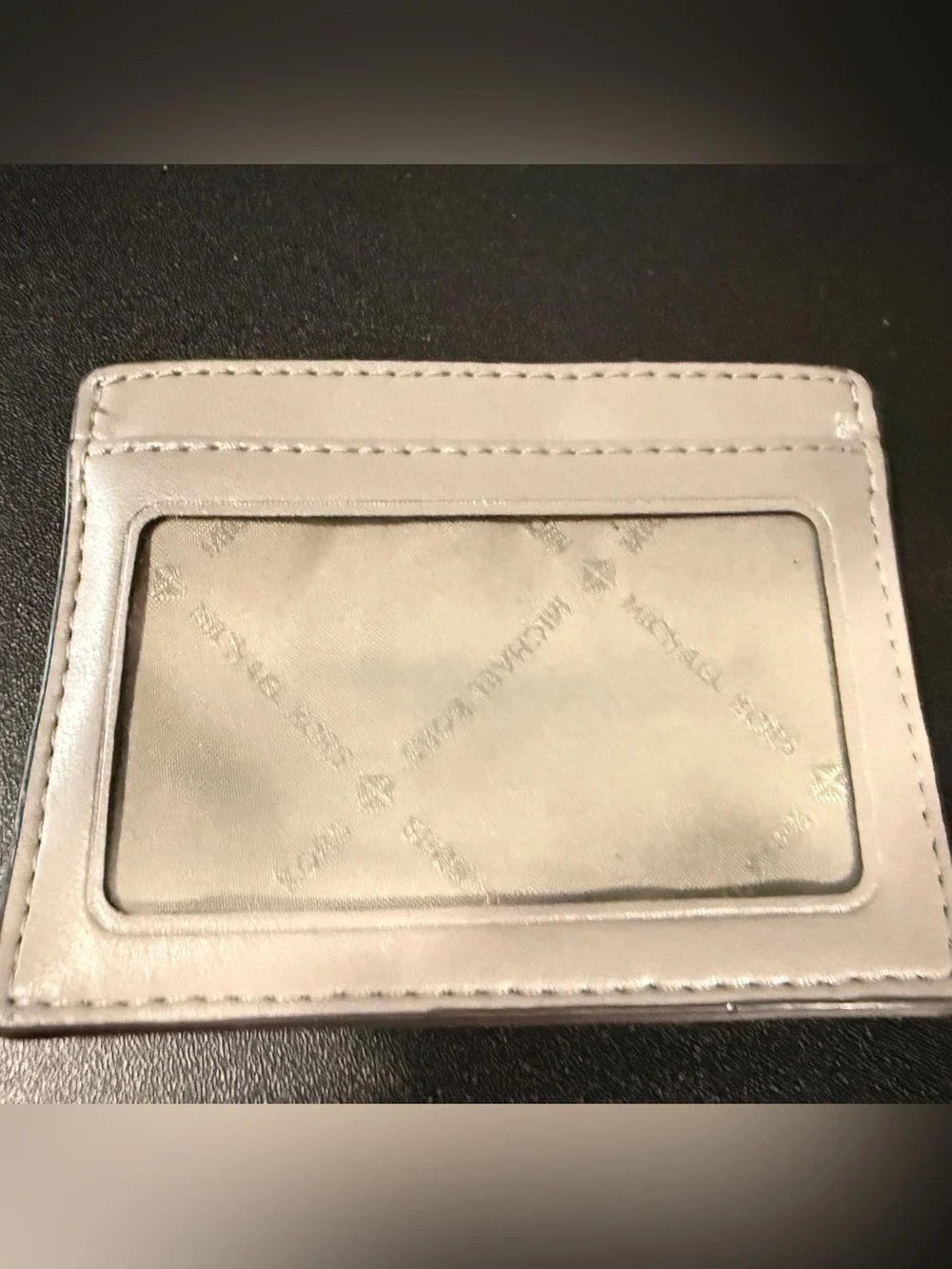 Michael Kors Grey Quilted Cardholder